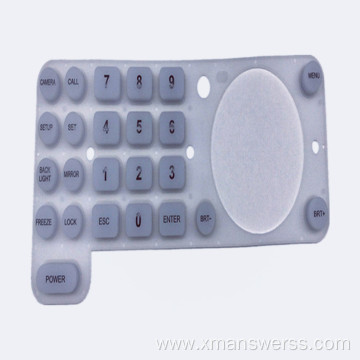 Transparent Silicone Elastomer Button Pad for LEDs